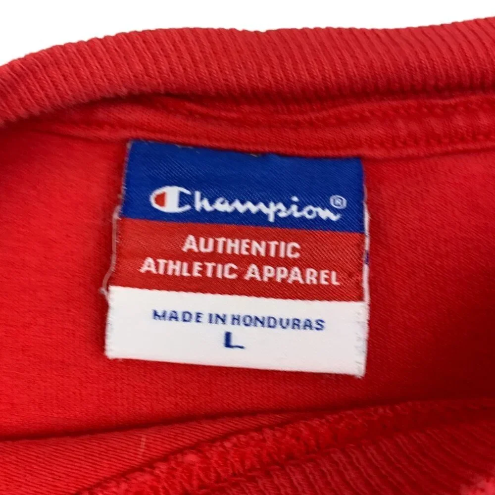 Champion Vintage Georgia Bulldogs Long Sleeve Pullover Shirt Men's Size Large